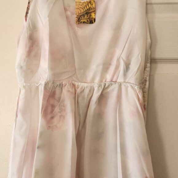 Floral Print Sheer Sleeveless Dress Brand New Women’s Fashion Outfit - Picture 6 of 12